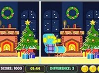 Xmas 5 Differences Puzzle Game