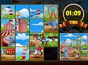 4x4 Circus Puzzle Online Game - Sliding Puzzle Game