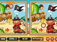Pirates 5 Differences Puzzle Game - Puzzle Game