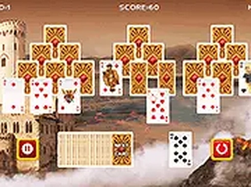 Tripeaks Castle Solitaire Card Puzzle