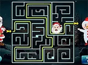 Christmas Maze Mania Puzzle Game